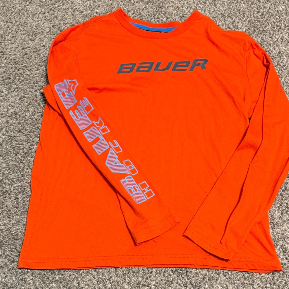 Bauer Vibrant Orange Long Sleeve Tee
